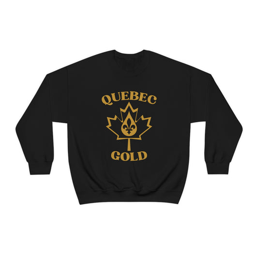 CREWNECK QUEBEC GOLD